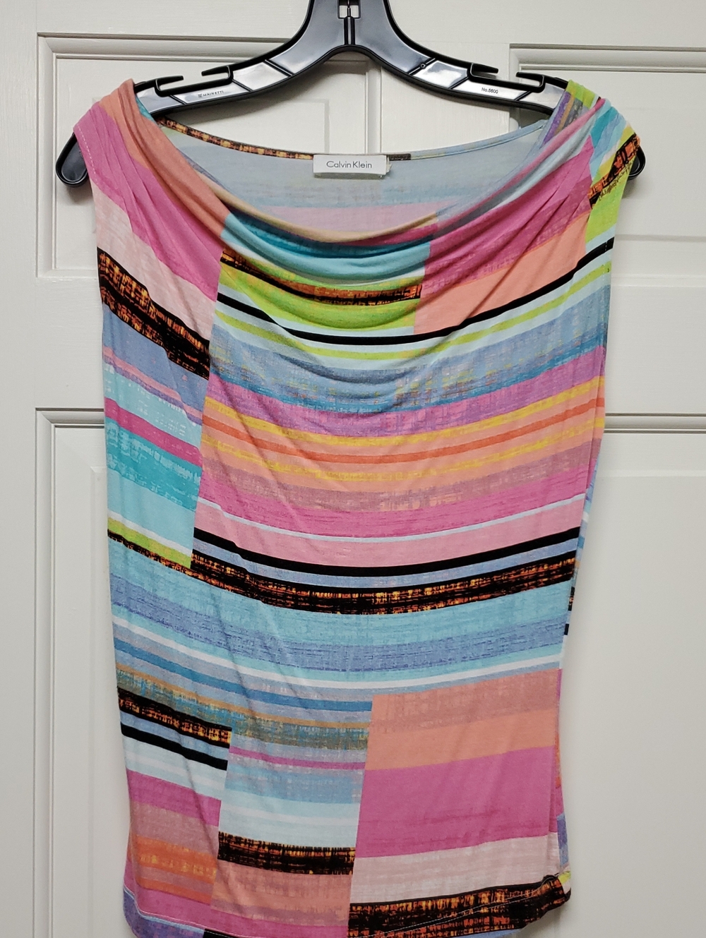 Vintage CALVIN KLEIN Multicolor Striped Women's Tank Top XS